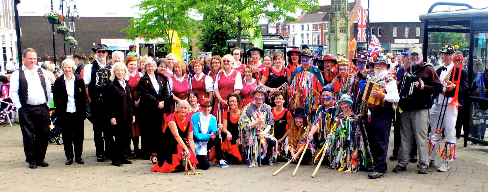 Brasstown Morris Dancers in England.
